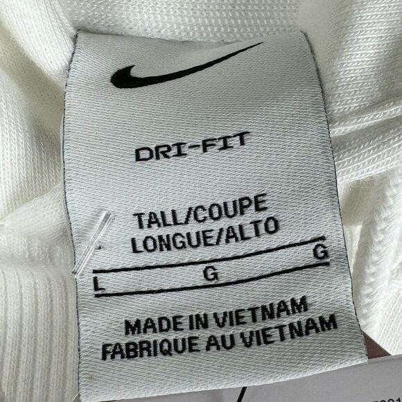 Nike Kobe Pullover Hoodie Men Size Large Tall Halo White HF0066-100 Black Mamba - Picture 6 of 10